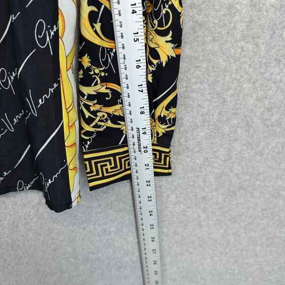 Xingchenkaiyi Blouse Womens Size M Multicolor Baroque Long Sleeve Button Up - Picture 13 of 13